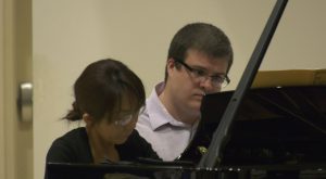 Instructors dazzle audience during duet piano recital