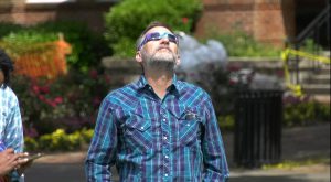 Partial solar eclipse moves through Trojan territory