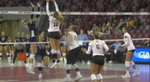 Troy Volleyball sweeps The Citadel in front of fans at home
