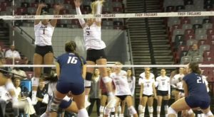 Troy Volleyball rallies from behind, beats South Alabama