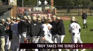 Troy Baseball beats Campbell during a series home opener