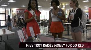 Miss Troy University encourages students to ‘Go Red’