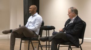 Doug Jones and Shomari Figures hold town hall on campus