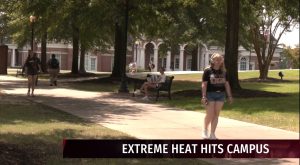Students long for cooler weather amid extreme heat