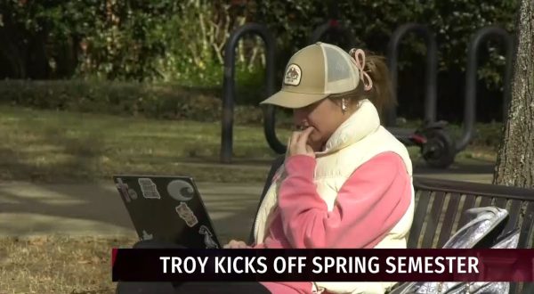 Troy University’s campus comes to life as spring semester begins