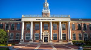 John Robert Lewis Hall which holds Sorrell College of Business