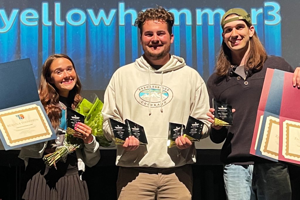 Reanna Thompson, Nathan Hobbs and Zack Pappanastos