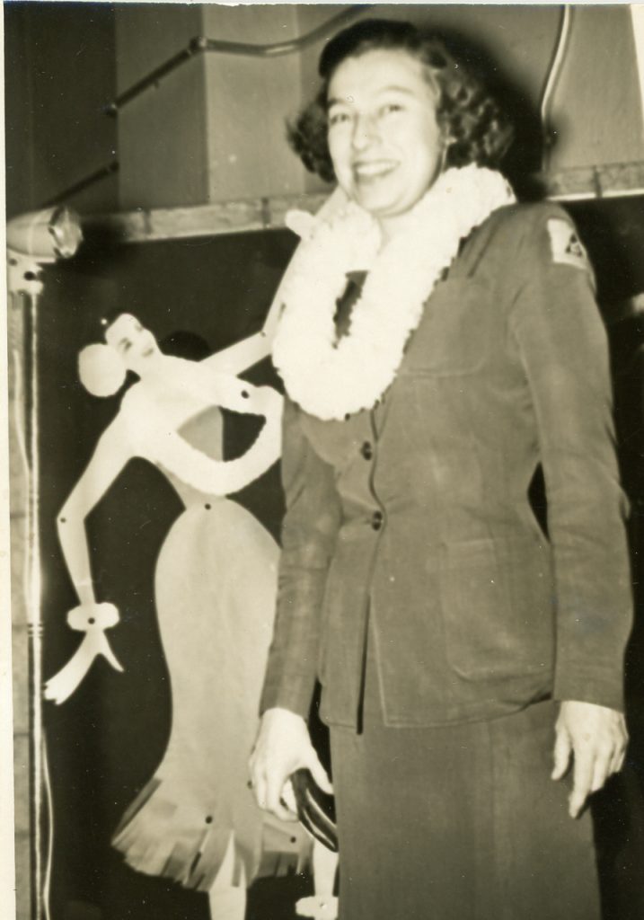 Carolyn Domingus at Army Service Camp 86. (Wiregrass Archives)