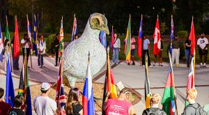 TROY students gather in observance of the United Nation’s International Day of Peace