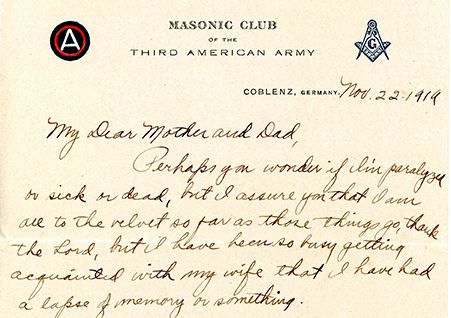 A letter home. (Wiregrass Archives)