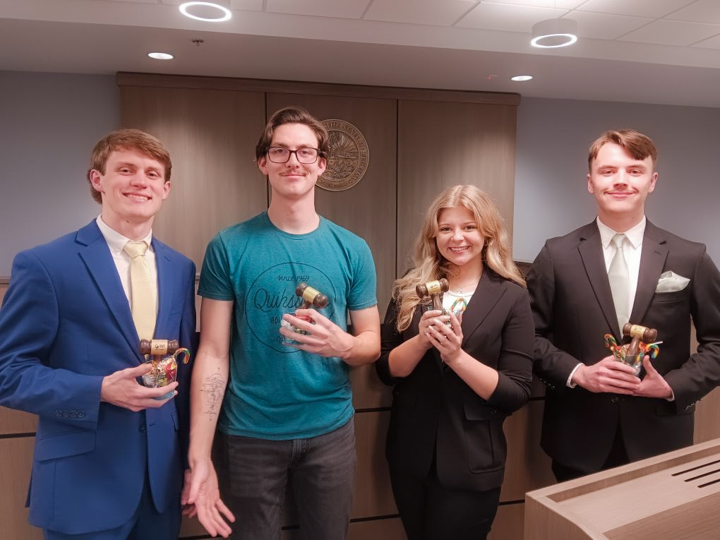 Camden Cummings, Andrew Cerf, Nicholas Defore and Caitlyn Harris
