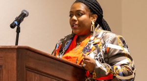 Cleo Walters, a two-time TROY graduate who will soon be pursuing her doctoral degree, encourages students to take advantage of all TRIO has to offer. 