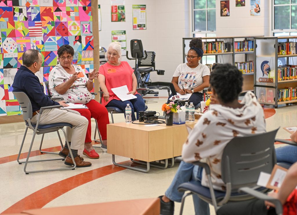 Barbara Atwell and Gwyn Owens are interviewed.