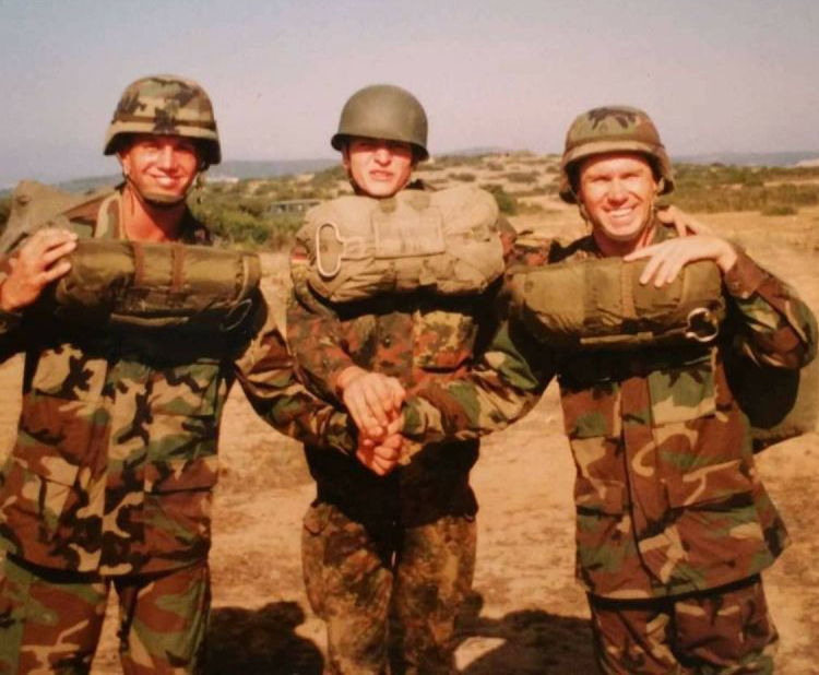 three army buddies