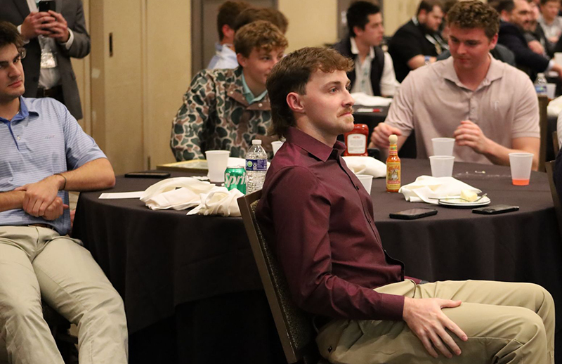 Bradley sitting in a seminar