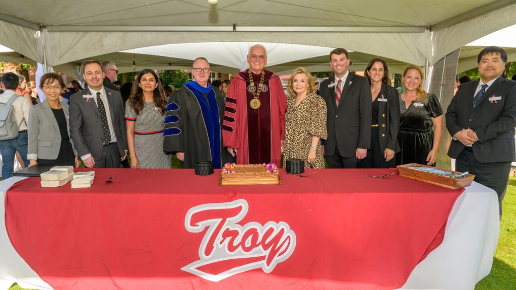 Dr. Jack Hawkins, Jr. and Dr. Kerry Palmer are shown with members of the 2026 Honors Convocation planning committee during a reception following the convocation.