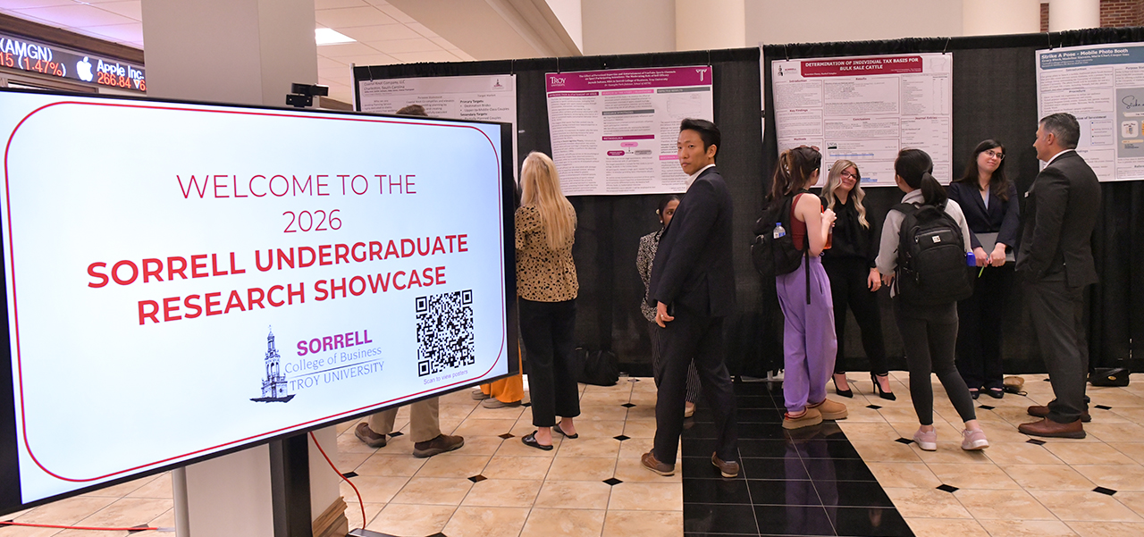 Sorrell College of Business Student Research Showcase highlights student work