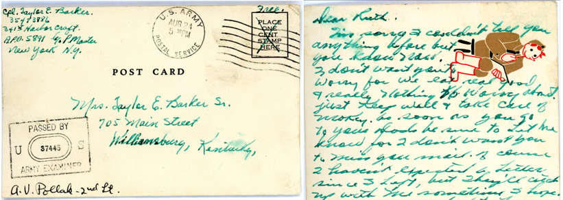 a departure postcard