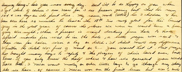 a portion of a letter from 1945