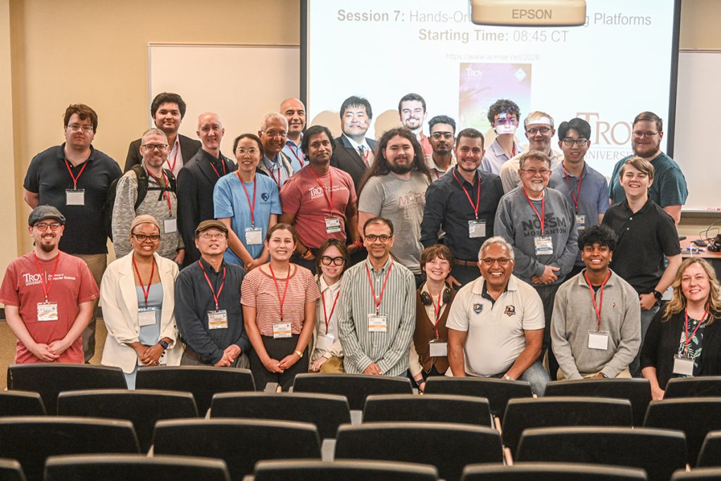 a group photo of conference attendees on the last day.