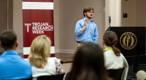 College of Arts & Humanities students present during Trojan Research Week