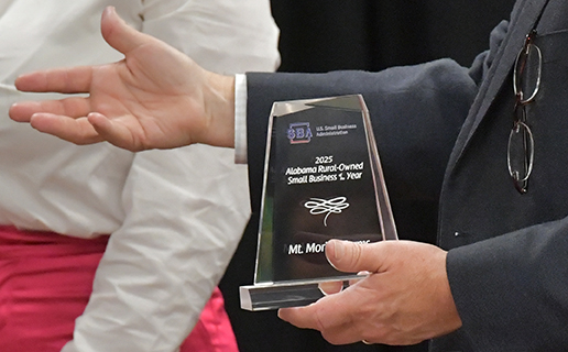 a picture of an SBA award