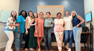 Blanket for Hope's team at their opening