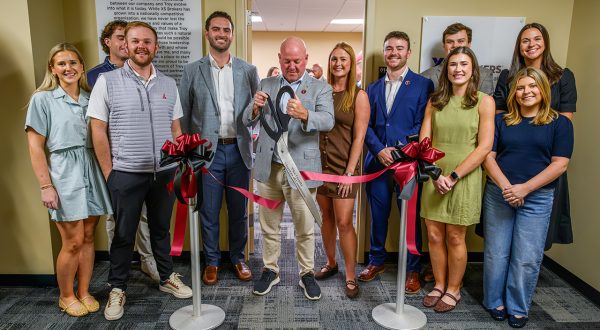 XS Brokers Executive Chair Adam Devine, and his team, cut the ribbon on the XS Brokers Insurance Innovation Lab.